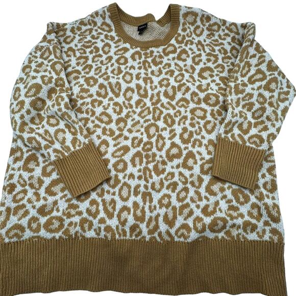 TORRID | Size 3 22/24‎ Cheetah Leopard Animal Print Long Sleeve Pullover Sweater - Picture 2 of 9